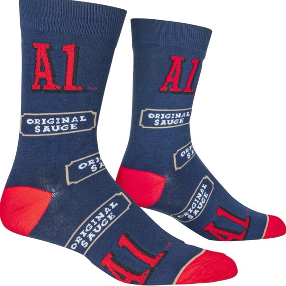 Buy 2, Get 1 FREE! 🎉 Stocking Stuffer Fun, Crazy Crew Socks - A1 Sauce - Picture 8 of 9